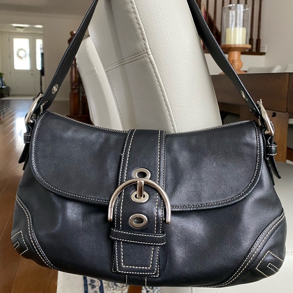 Coach Handbags - COACH Black leather bag